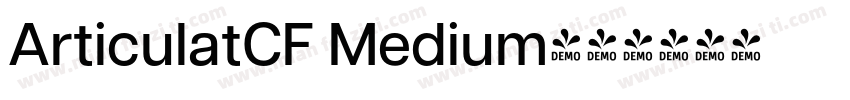 ArticulatCF Medium字体转换
